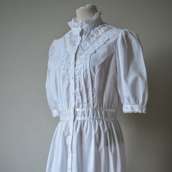Gunne Sax Midi Ruffle Dress - Picture 3 of 7